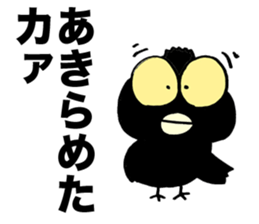 Talkative crow reappearance sticker #3605586