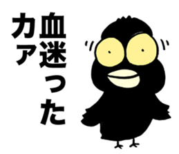 Talkative crow reappearance sticker #3605588