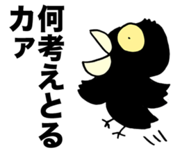 Talkative crow reappearance sticker #3605589