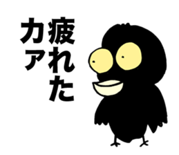 Talkative crow reappearance sticker #3605590