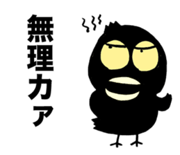 Talkative crow reappearance sticker #3605605