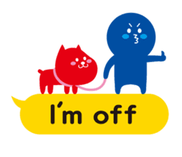 Colorful Speech Balloon & boon companion sticker #3606026