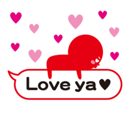 Colorful Speech Balloon & boon companion sticker #3606035