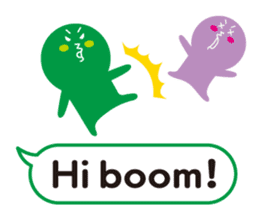 Colorful Speech Balloon & boon companion sticker #3606047