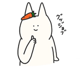 A carrot and usagi-san sticker #3606286
