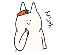 A carrot and usagi-san sticker #3606286