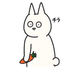 A carrot and usagi-san sticker #3606293