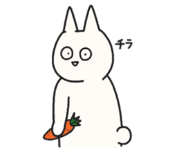 A carrot and usagi-san sticker #3606293