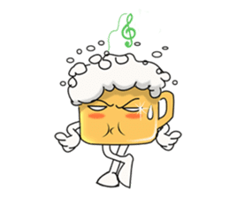 Beer mug sticker #3606324