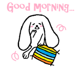 Tired rabbit sticker #3607666