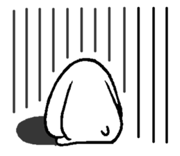 Tired rabbit sticker #3607690