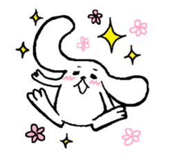 Tired rabbit sticker #3607692