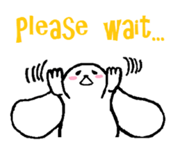 Tired rabbit sticker #3607693