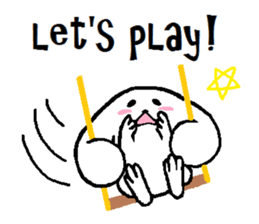 Tired rabbit sticker #3607697