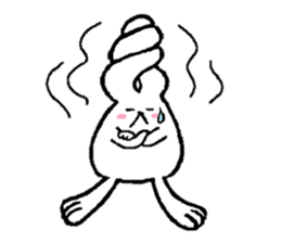 Tired rabbit sticker #3607701