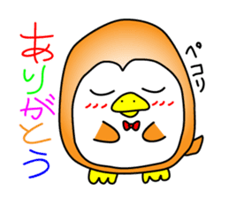 Colorful penguin sticker #3608718