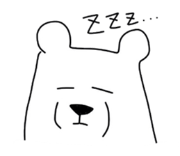 pop white bears sticker #3609044