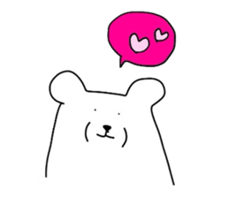 pop white bears sticker #3609049