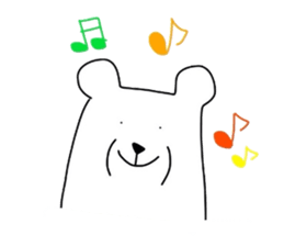 pop white bears sticker #3609050