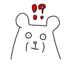 pop white bears sticker #3609056