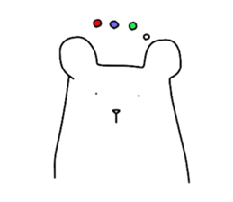 pop white bears sticker #3609057