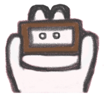 The sassy rabbit drawn by a crayon.2 sticker #3609196