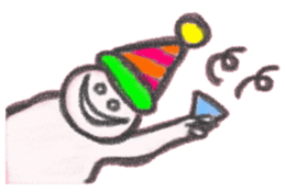 The sassy rabbit drawn by a crayon.2 sticker #3609210