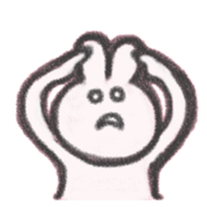 The sassy rabbit drawn by a crayon.2 sticker #3609224