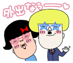 Haruko and Charlie second edition. sticker #3610055