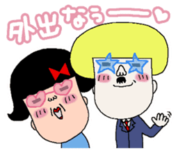 Haruko and Charlie second edition. sticker #3610055