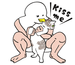 Funny bird and cat(ENG ver.) sticker #3610408
