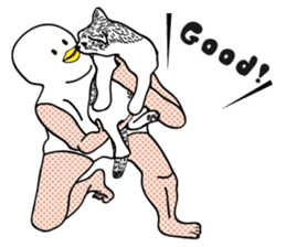 Funny bird and cat(ENG ver.) sticker #3610410