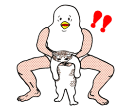 Funny bird and cat(ENG ver.) sticker #3610411