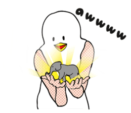 Funny bird and cat(ENG ver.) sticker #3610419