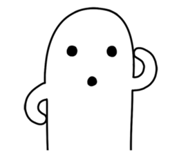 White HANIWA sticker #3610546