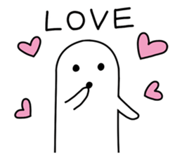 White HANIWA sticker #3610555