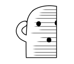 White HANIWA sticker #3610575