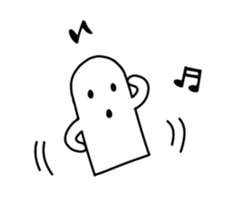 White HANIWA sticker #3610578