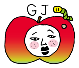 Apple bug sticker #3610807