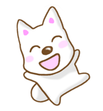 Sticker of the White dog sticker #3611313