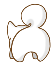 Sticker of the White dog sticker #3611314