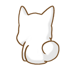 Sticker of the White dog sticker #3611322