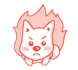 Sticker of the White dog sticker #3611325