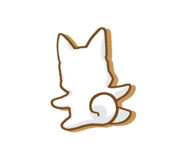 Sticker of the White dog sticker #3611327