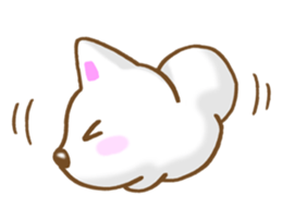 Sticker of the White dog sticker #3611328