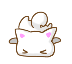 Sticker of the White dog sticker #3611331