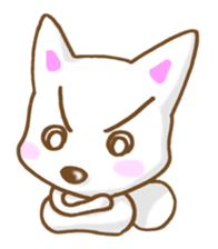 Sticker of the White dog sticker #3611334