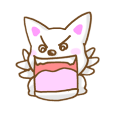 Sticker of the White dog sticker #3611335