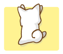 Sticker of the White dog sticker #3611336