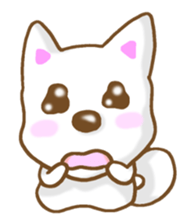 Sticker of the White dog sticker #3611340